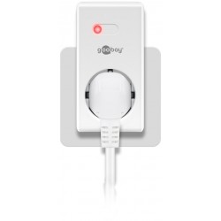 Remote control socket - extension. White, 230V 1100WHave you already invested in our basic set with remote control socket, item number 98769, and would like to expand with more remote-controlled sockets?. Then this smart add-on is just for you. This remote control socket is designed to act as an accessory to your existing kit and allows you to remotely control additional electrical appliances and lamps.goobay