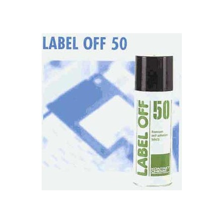 LABEL OFF 50 fjerner effektivt selvklæbende etiketter fra glas,metal, porcelæn,karton og træ.