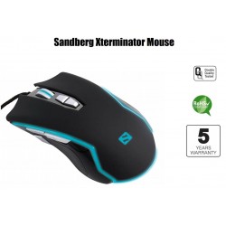 Sandberg Xterminator Mouse - Xterminator mouse leveres med 5 års garanti fra Sandberg