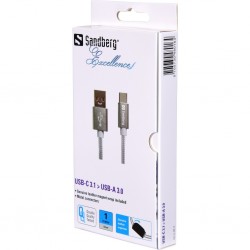 Sandberg Excellence kvalitetskabel USB-A USB-C