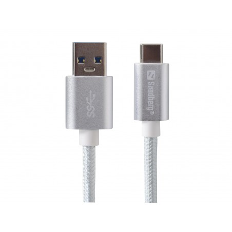 USB-C kabel, USB-C 3.1 til USB-A 3.0, 1 meter, Sandberg Excellence