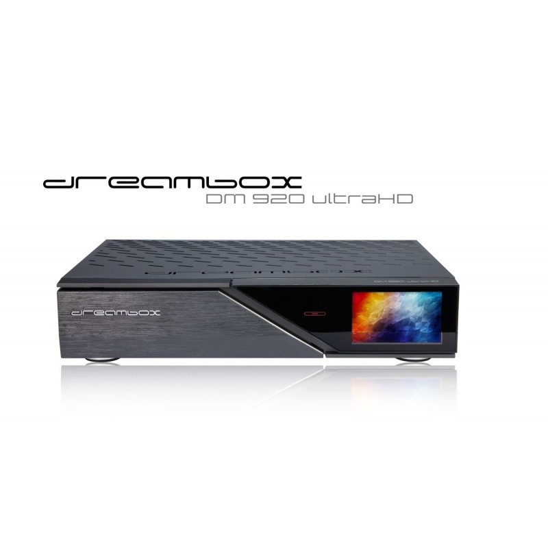 Dreambox DM 920 MULTISTREAM UHD 4K E2 Linux digitalmodtager 1x DVB-S2 Dual Tuner til Parabol TV (både SD og HD kanaler)