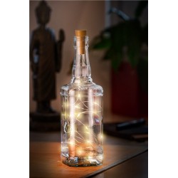 Bottle string light with 20 LEDs - warm whiteDecorative light chains with "cork"screws that provides a cozy and beautiful lighting.goobay