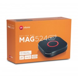 MAG524w3 IP TV Internet Streamer HEVC H.265 4K UHD inkl. Dual Band Wifi 60FPS Linux USB 3.0 LAN HDMIInfomir