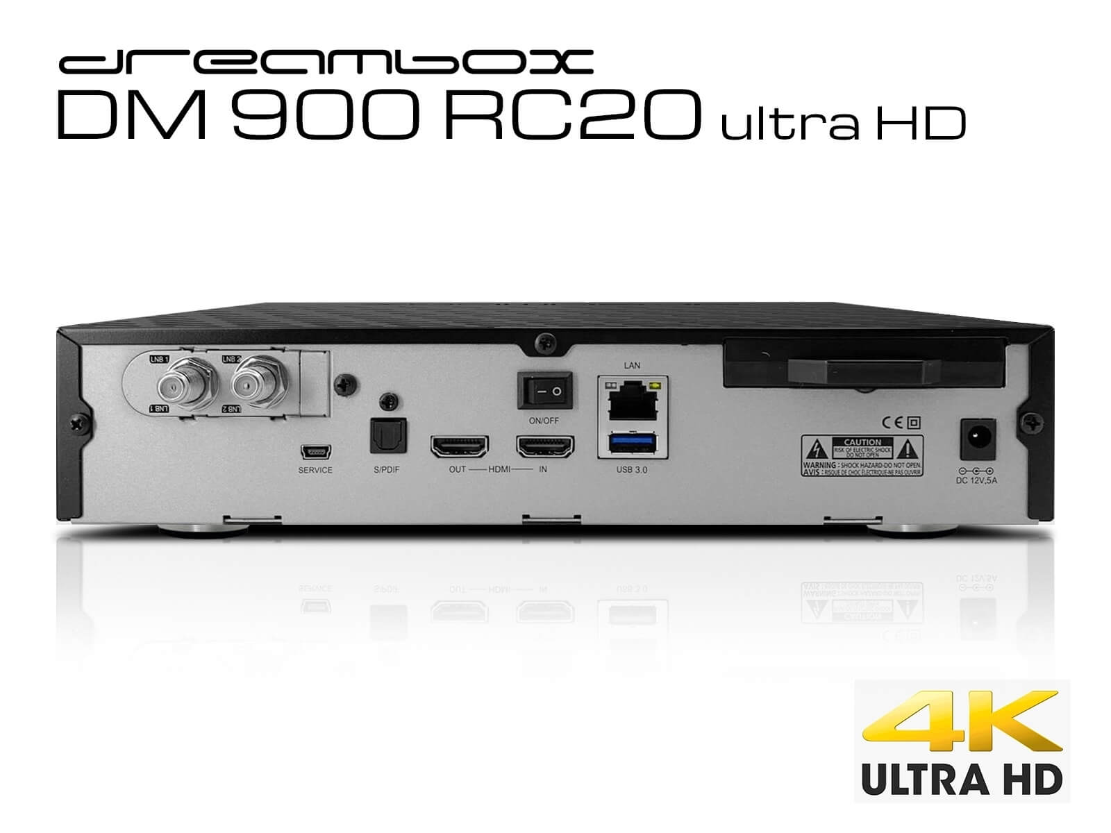 TV boksen Dreambox DM900 RC20 giver et væld af muligheder. Ikke bare justering af alt i softwaren men også et stort udvalg af tilslutningsmuligheder.