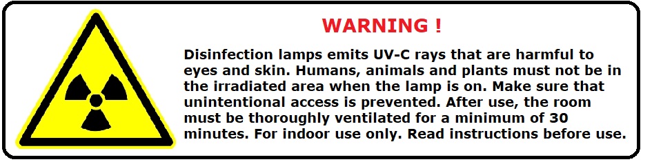 UVC radiation warning